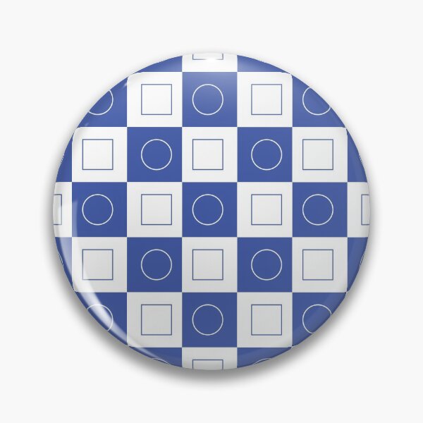 Item preview, Chequered Circle Square Blue designed and sold by zcabask.
