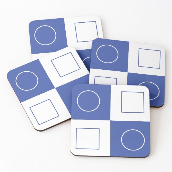 Item preview, Chequered Circle Square Blue designed and sold by zcabask.