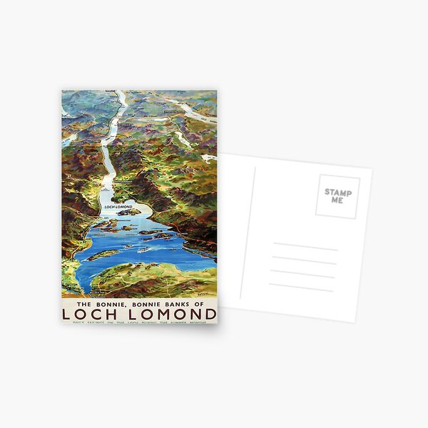 Item preview, Railway Poster Loch Lomond designed and sold by stickart-marek.