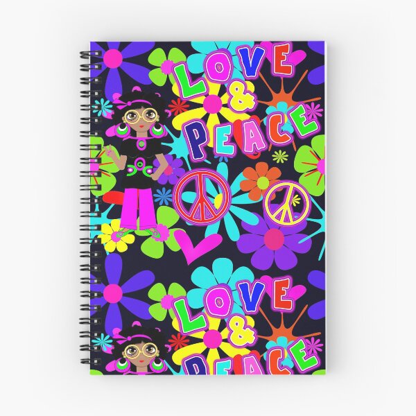 Item preview, Groovy Hippie Flower Power Love & Peace Colorful 60's  Retro Pattern designed and sold by Artification.