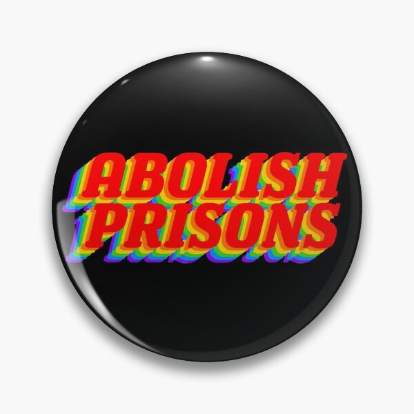 Item preview, ABOLISH PRISONS rainbow diagonal designed and sold by brandster.