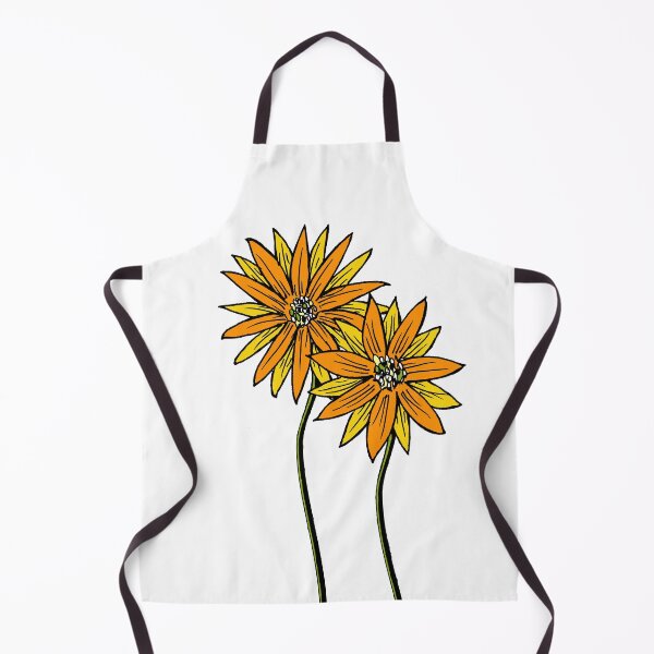 Item preview, Two Daisies Coloured Orange with Transparent Background designed and sold by Heatherian.