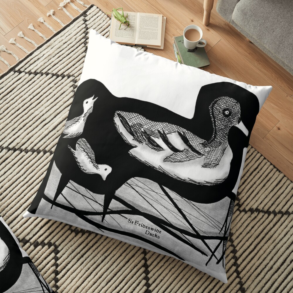 St Frideswide Ducks Floor Pillow