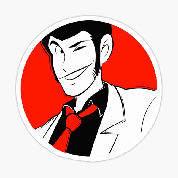 054 Lupin comic Sticker