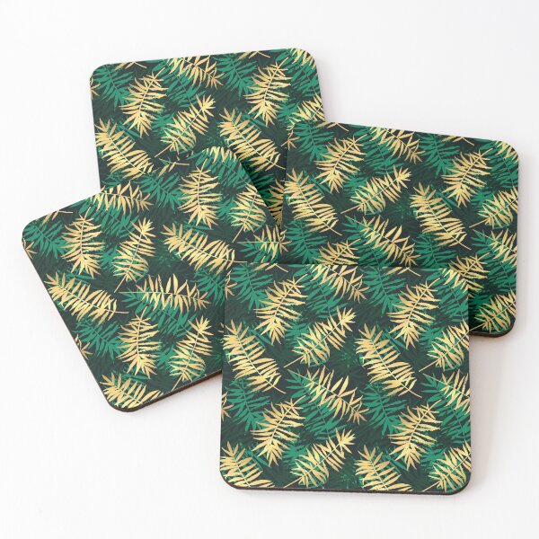 Item preview, Exotic Midnight Botanical Leaves Garden designed and sold by MysticMarble.