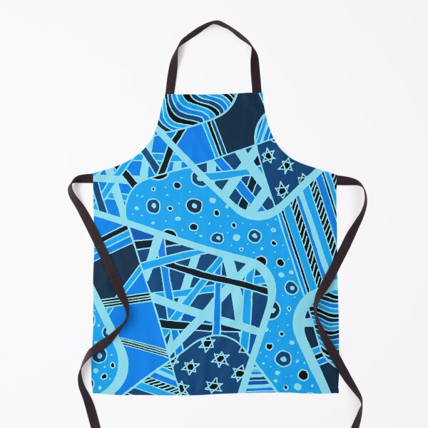 Aperçu de l'œuvre Miniature Aussie Tangle 12 Invert Bleu créée et vendue par Heatherian.