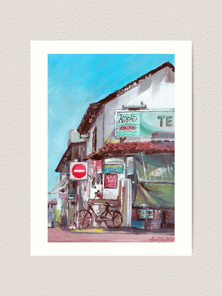 Alternate view of Melaka Streetscene Art Print