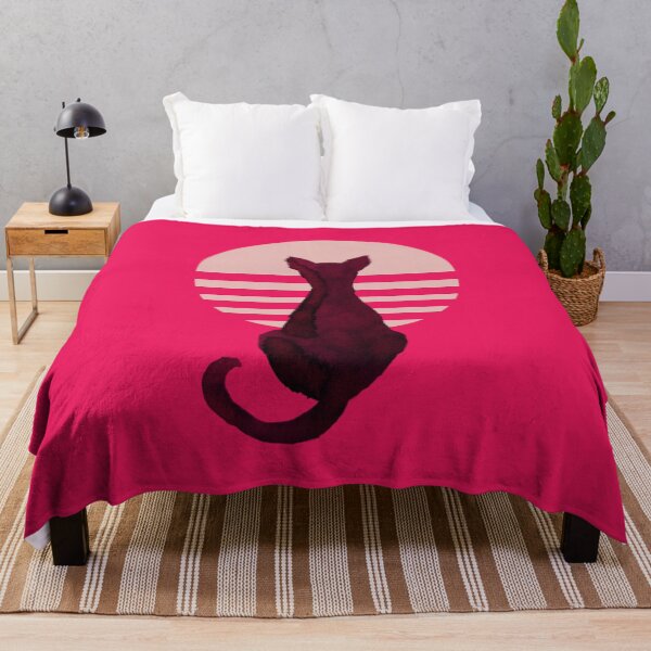 Item preview, 80's retro wave cat sun designed and sold by Catlit.