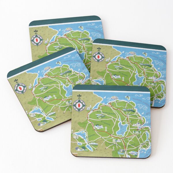 Item preview, cartel ferroviario Northern Ireland designed and sold by stickart-marek.
