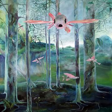 Vorschaubild zum Design Fliegende Fische im phantastischen Wald von Lillian Berthel