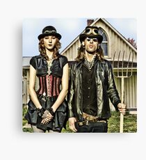 American GothSteam Canvas Print