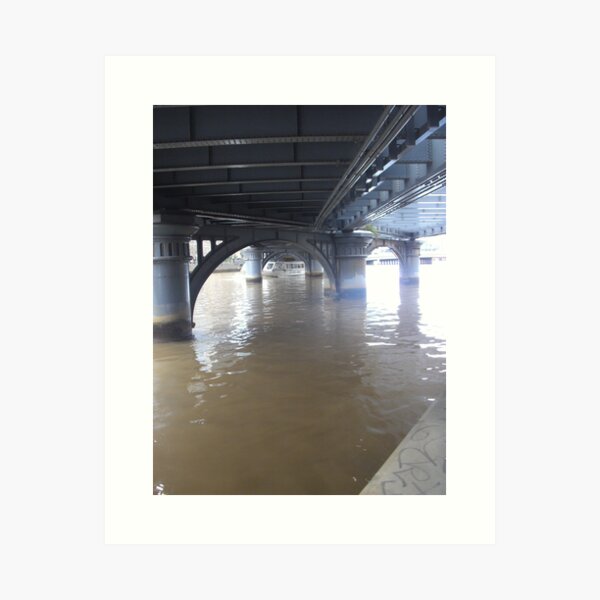 Item preview, Boat under bridge designed and sold by AmandaWitt.