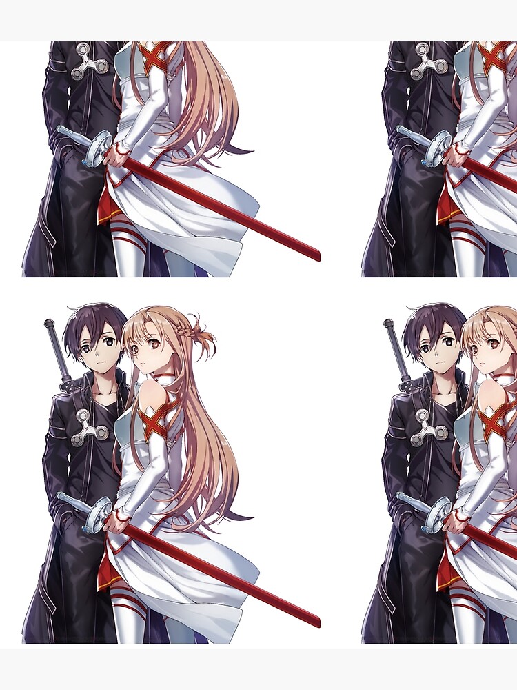 Asuna and Kirito of Aincrad by jessica0lavalle