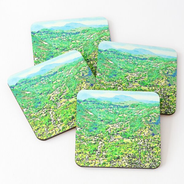 Item preview, Green landscape with mountain designed and sold by Giuseppe Cocco.