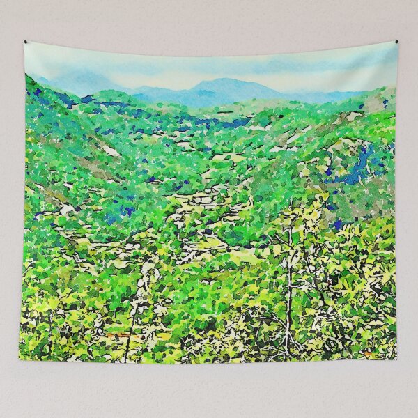 Item preview, Green landscape with mountain designed and sold by Giuseppe Cocco.