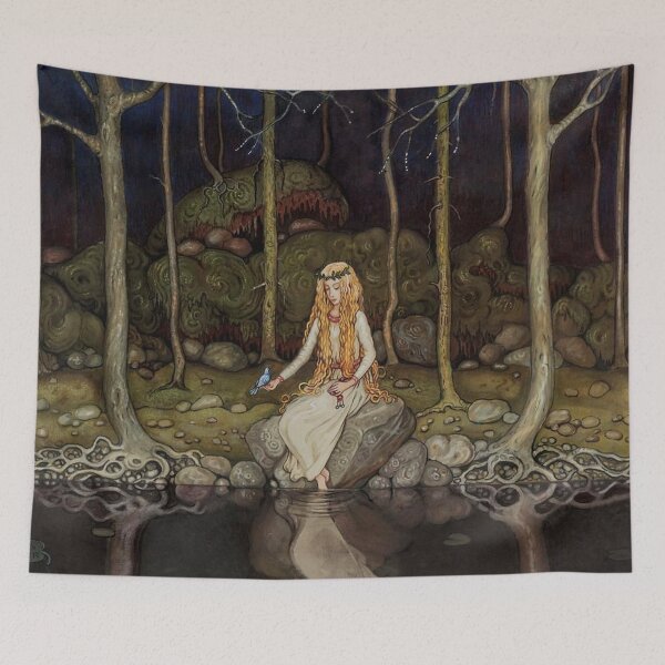 Item preview, Princess in the forest Vintage John Bauer fantasy artwork designed and sold by Vintage Designs +.
