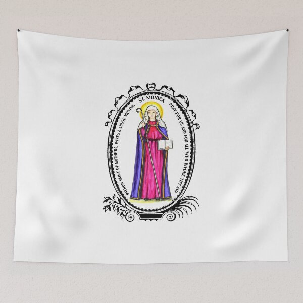 Item preview, Saint Monica Patron of Mothers, Wives & Abuse Victims designed and sold by myaltar.