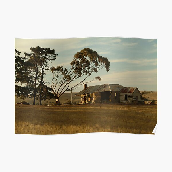 Joe Mortelliti Gallery - Old farm house, at Ceres, near Geelong, Victoria, Australia. Poster