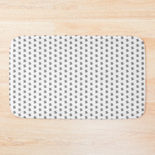 Item preview, Bee black and white pattern designed and sold by JillBusbyArt.