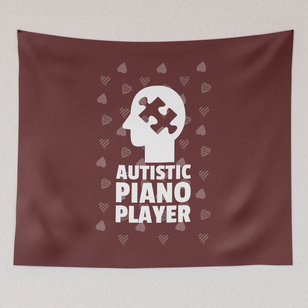 Item preview, Autistic Piano Player designed and sold by AscendMerch.