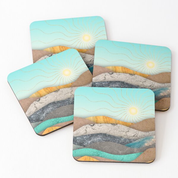 Item preview, Abstract texture landscape with hills and sun designed and sold by CiniArt.