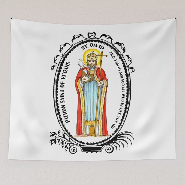 Item preview, Saint David Patron of Vegans designed and sold by myaltar.