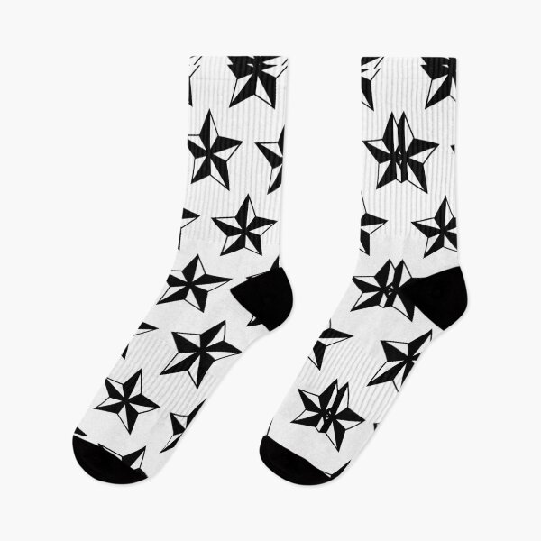 Item preview, White and Black Star Pattern designed and sold by cgroenewald.
