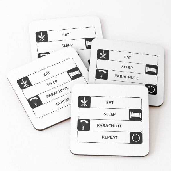 Item preview, Eat Sleep Parachute Repeat - Hobby - Sports designed and sold by AndiHK.