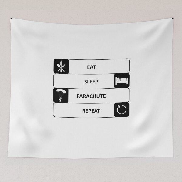 Item preview, Eat Sleep Parachute Repeat - Hobby - Sports designed and sold by AndiHK.