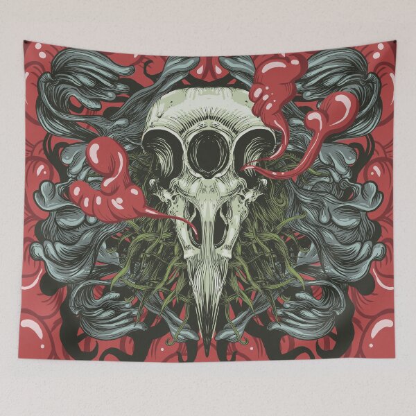 Item preview, Skull 3 Eye Raven designed and sold by fakeface.