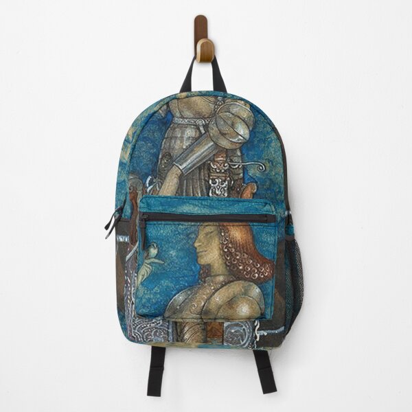 Artikelvorschau, Knight on horseback holding a small bird Vintage John Bauer fantasy artwork entworfen und verkauft von Vintage Designs +.