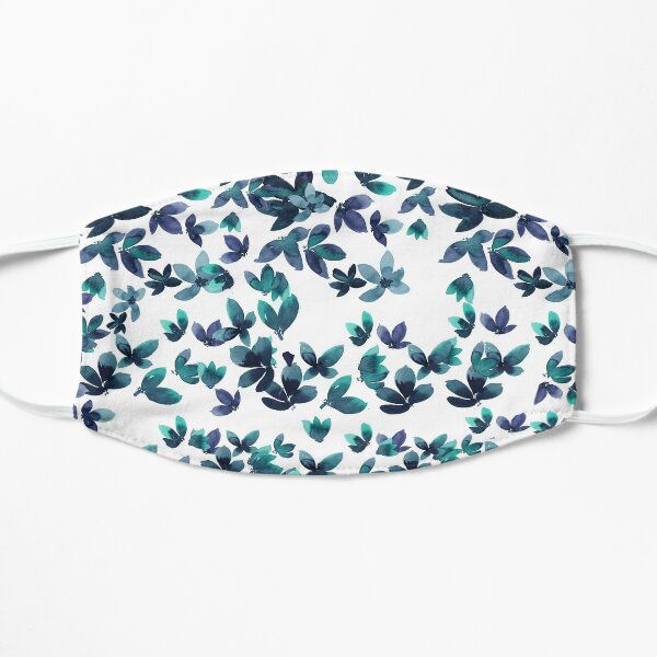Born to Butterfly - Teal and Navy Palette Flat Mask