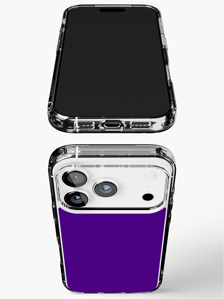 Thumbnail 3 of 5, iPhone Case, Plain simple solid indigo colored designed and sold by TopplundDesigns.