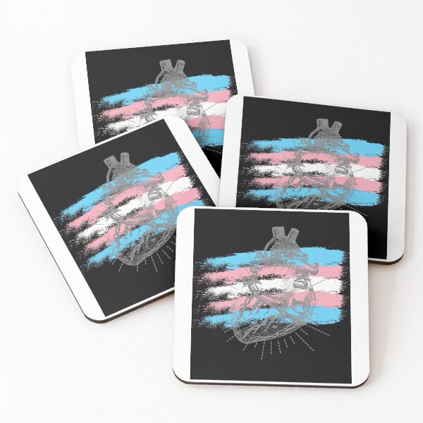 Item preview, Transgender Pride Heart designed and sold by ZayZayDesigns.