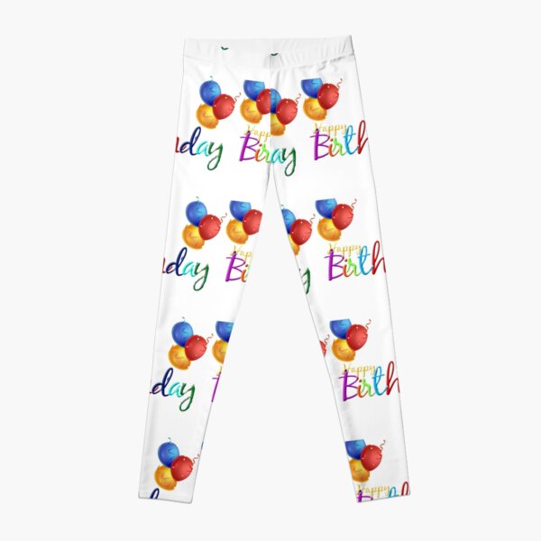 Happy Birthday Leggings sold by Infestation Leonelle, SKU 40321113