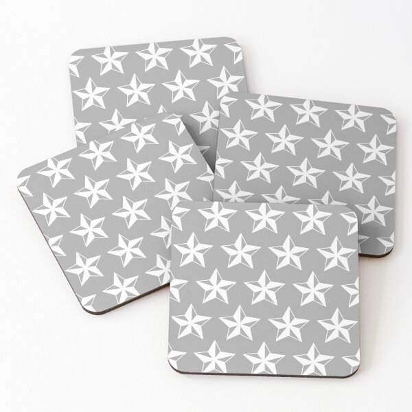 Item preview, Grey and White Star Pattern designed and sold by cgroenewald.
