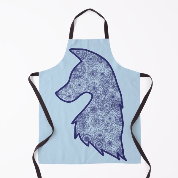 Item preview, Minimalistic wolf head with mandala pattern designed and sold by CiniArt.