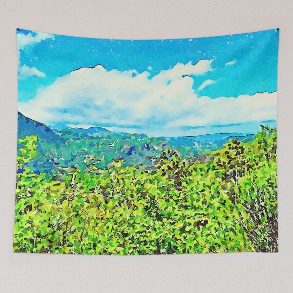Item preview, Green landscape with cloudy sky designed and sold by Giuseppe Cocco.