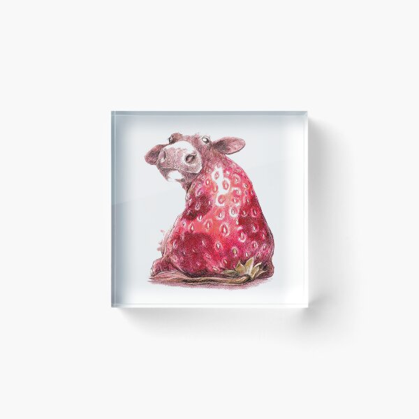 Item preview, strawberry cow designed and sold by Mavesha.