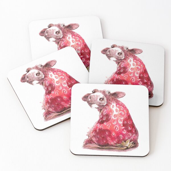 Item preview, strawberry cow designed and sold by Mavesha.