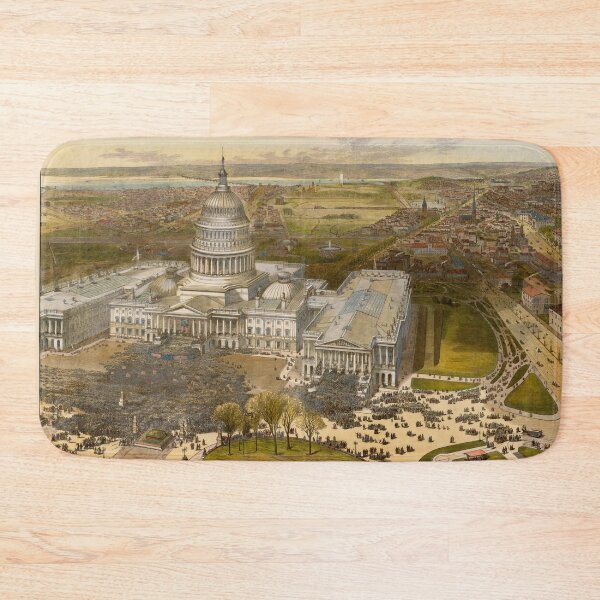 Item preview, Vintage Presidential Inauguration & Washington DC Map designed and sold by BravuraMedia.