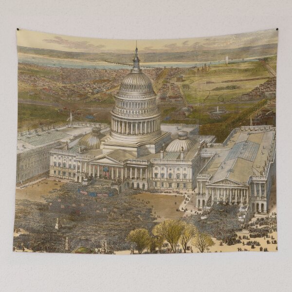 Item preview, Vintage Presidential Inauguration & Washington DC Map designed and sold by BravuraMedia.