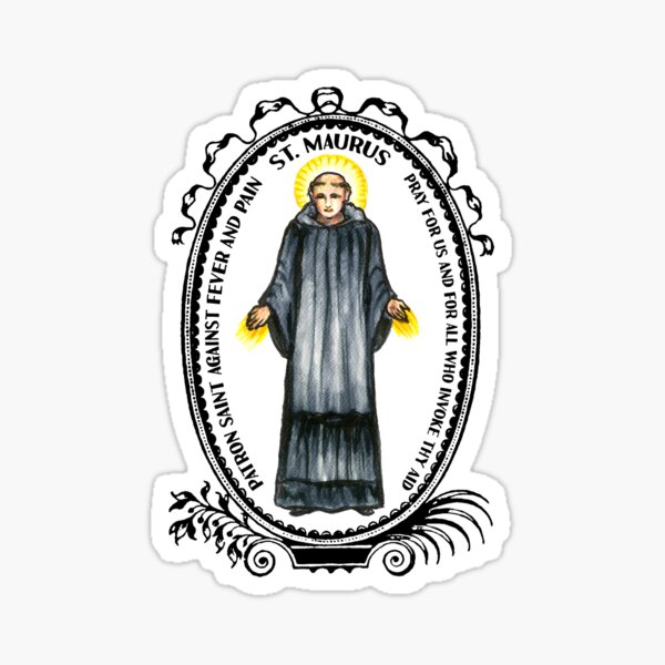 Item preview, Saint Maurus Patron Against Fever & Pain designed and sold by myaltar.