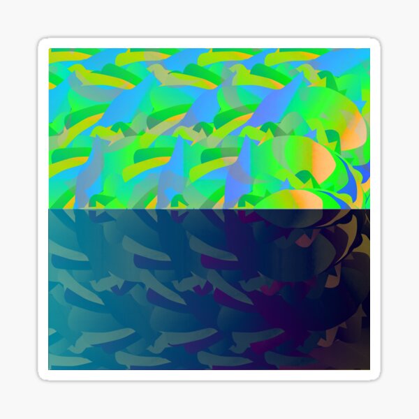 DolphinSunset Sticker
