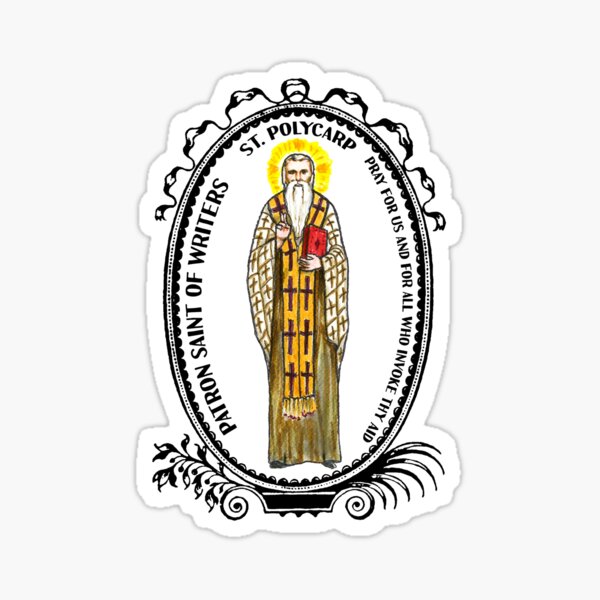 Item preview, Saint Polycarp Patron of Writers designed and sold by myaltar.