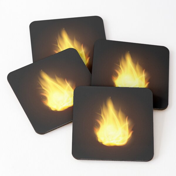 Item preview, realistic fire flames. Burning spruts of flame effect with sparkles. Graphic design  designed and sold by Yevheniia Hulinska.