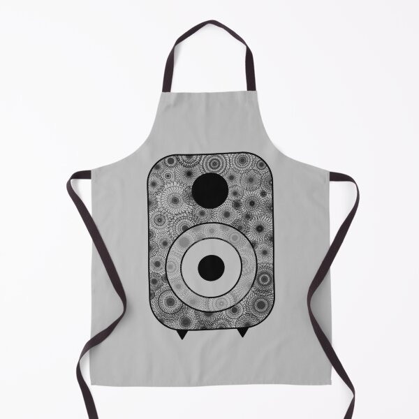 Item preview, Minimalistic speaker with mandala pattern in black and white designed and sold by CiniArt.