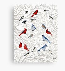 Winter Birds Canvas Print