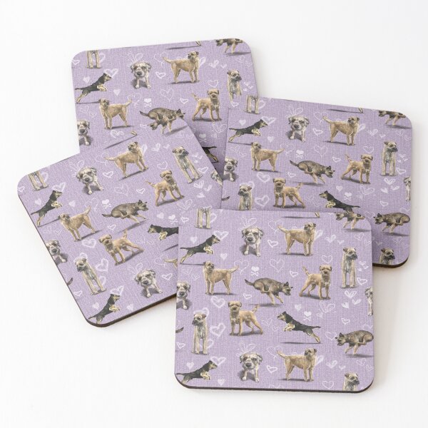 Item preview, The Border Terrier Purple Version designed and sold by Elspeth Rose Design.