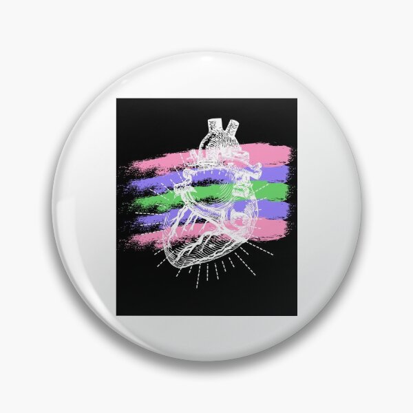 Item preview, Trigender Pride Heart designed and sold by ZayZayDesigns.